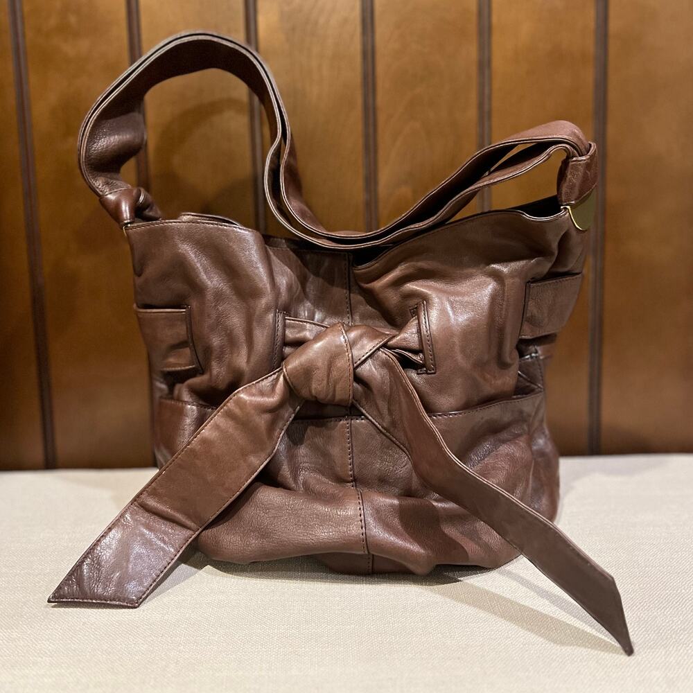 Kooba Brown Leather Shoulder Bag